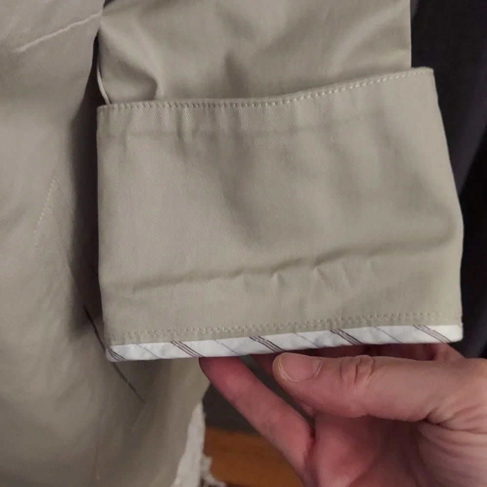 NWOT TALBOTS Chic Beige Button-Up 3/ 4 Length Sleeve sz S Jacket - Picture 3 of 11